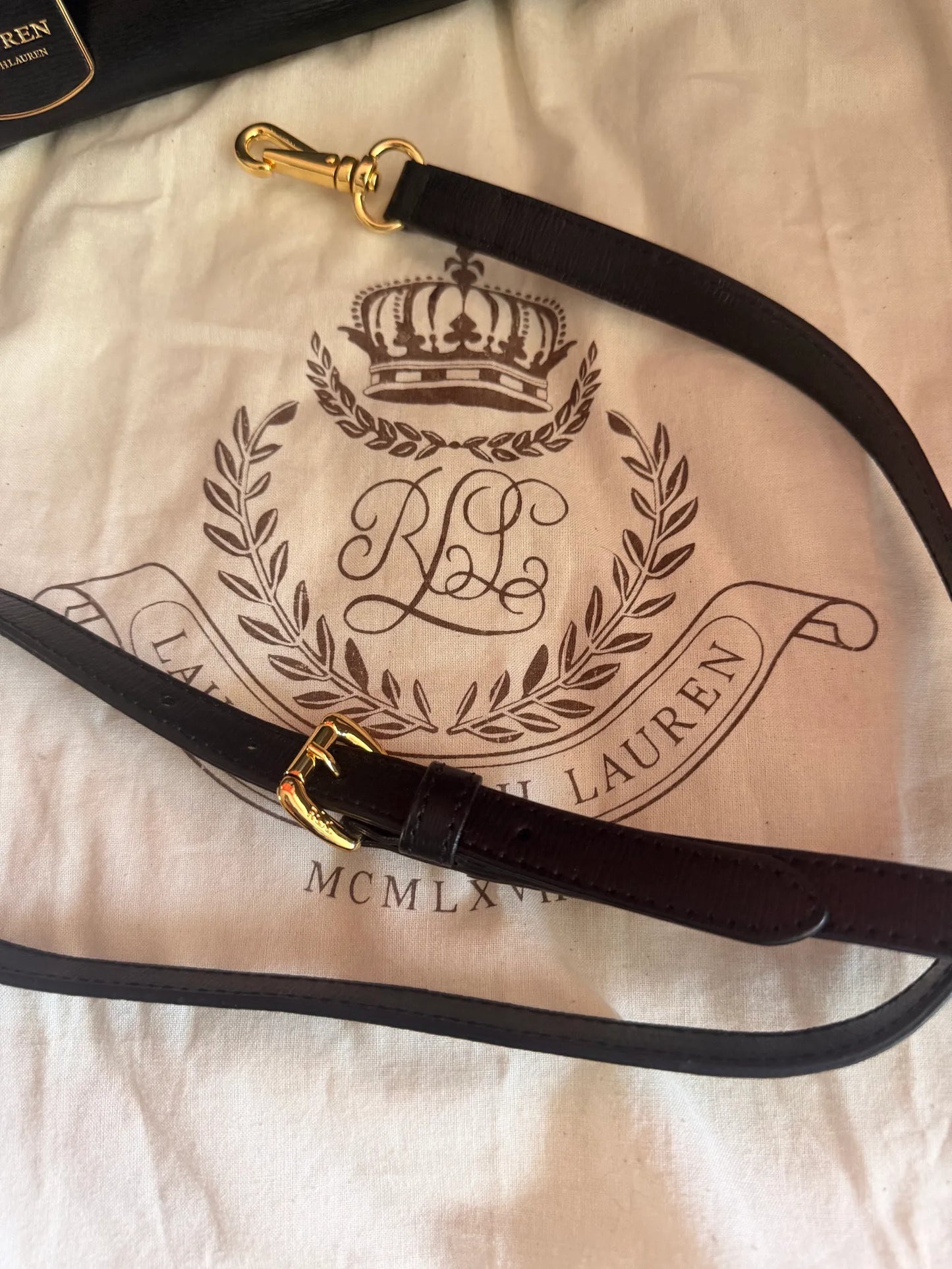 Ralph Lauren-skinnhandväska