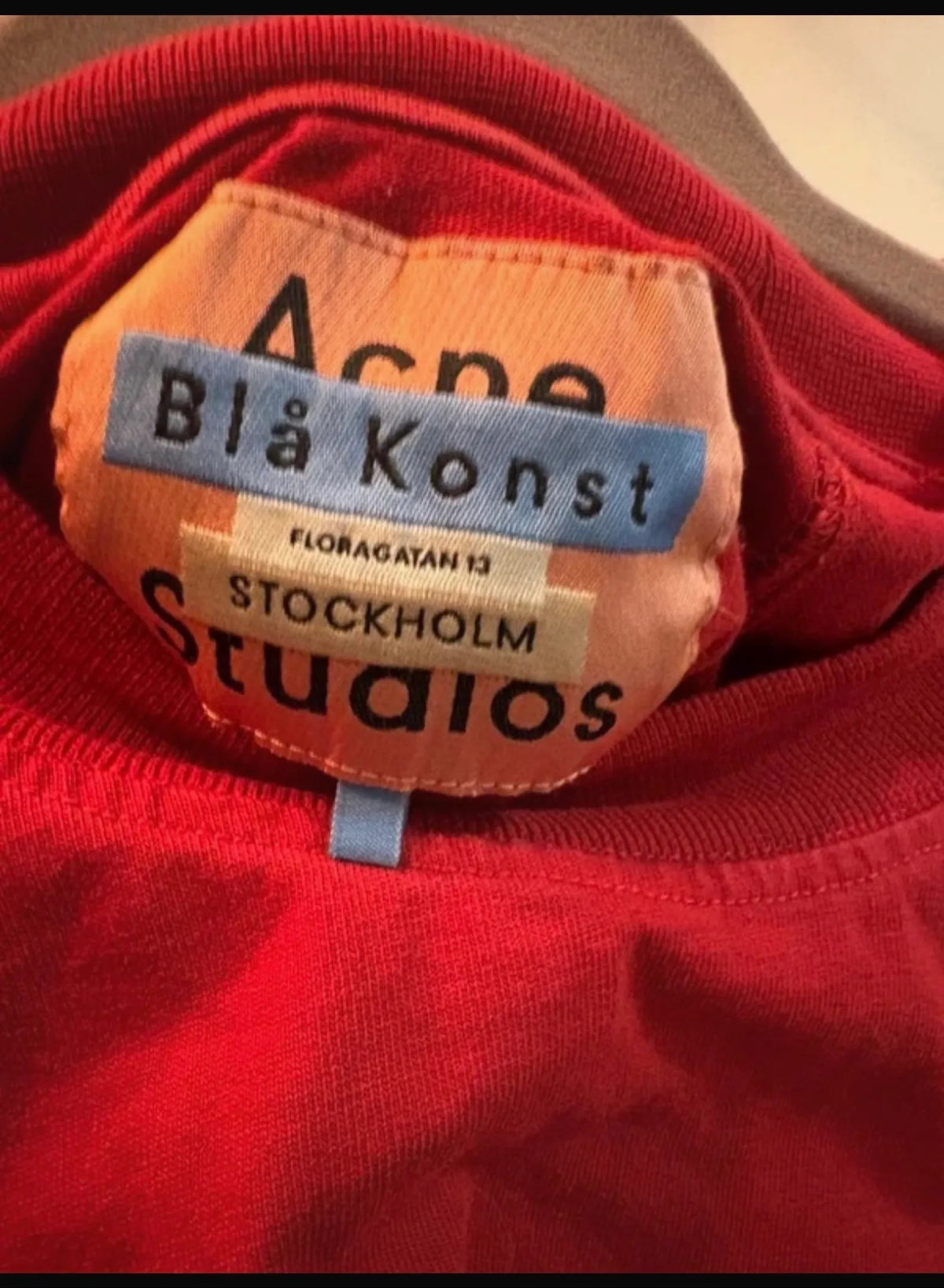 Acne Studios Blå Konst-t-shirt
