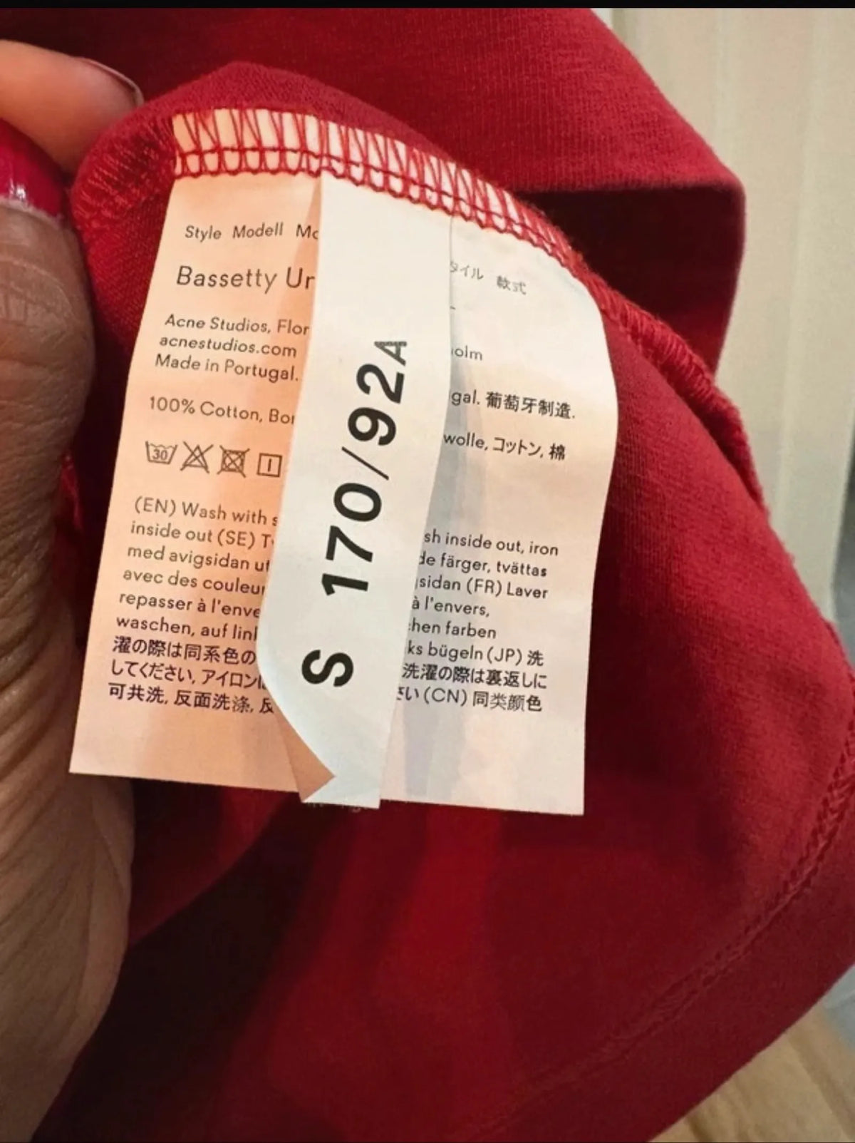 Acne Studios Blå Konst-t-shirt