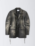 Eytys Cameron Brushed Black Leather jacket