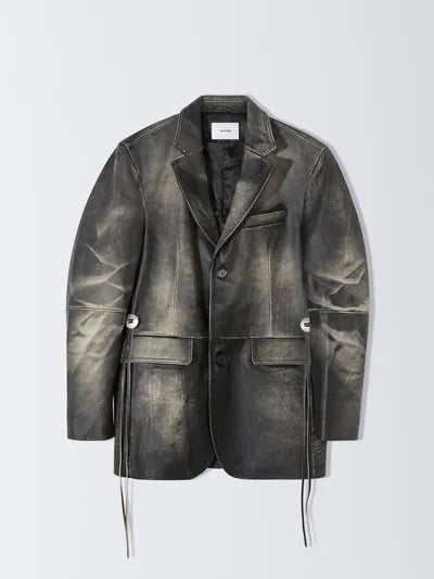 Eytys Cameron Brushed Black Leather jacket