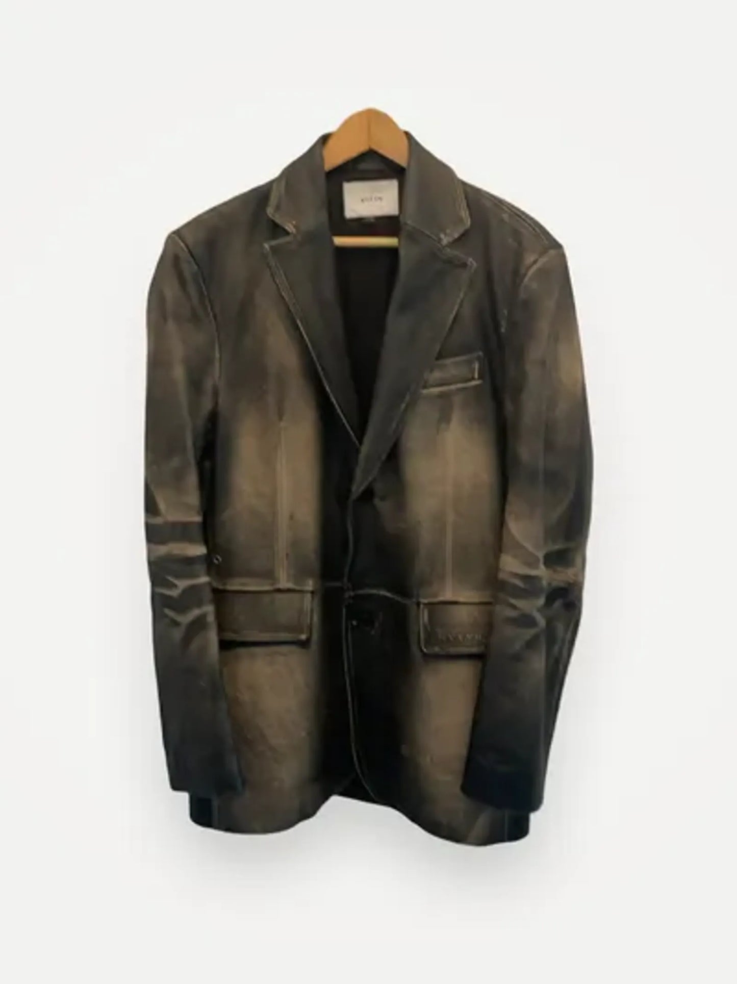 Eytys Cameron Brushed Black Leather jacket