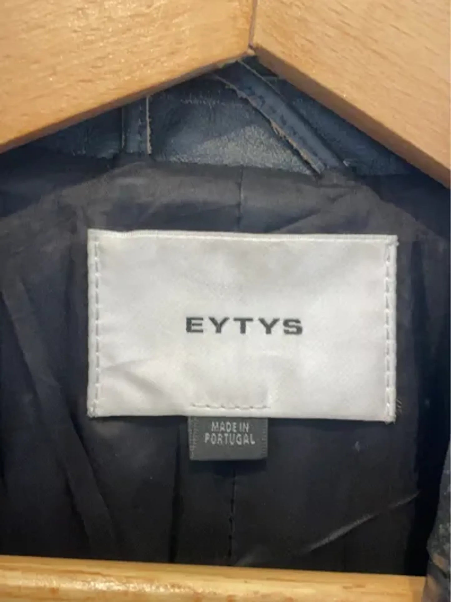 Eytys Cameron Brushed Black Leather jacket