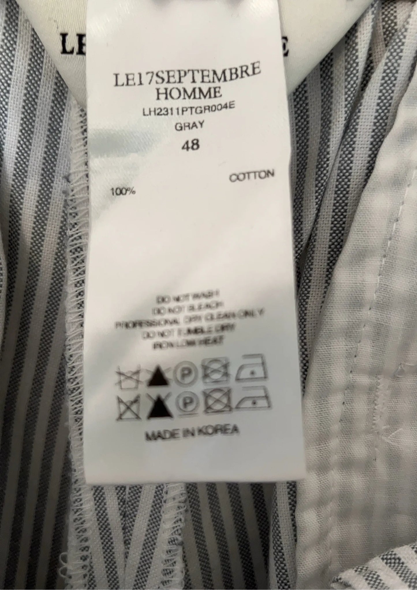 Le17septembre homme-byxor NWOT