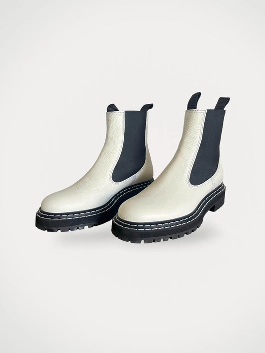 Proenza Schouler Pebbled-leather Chelsea Boots