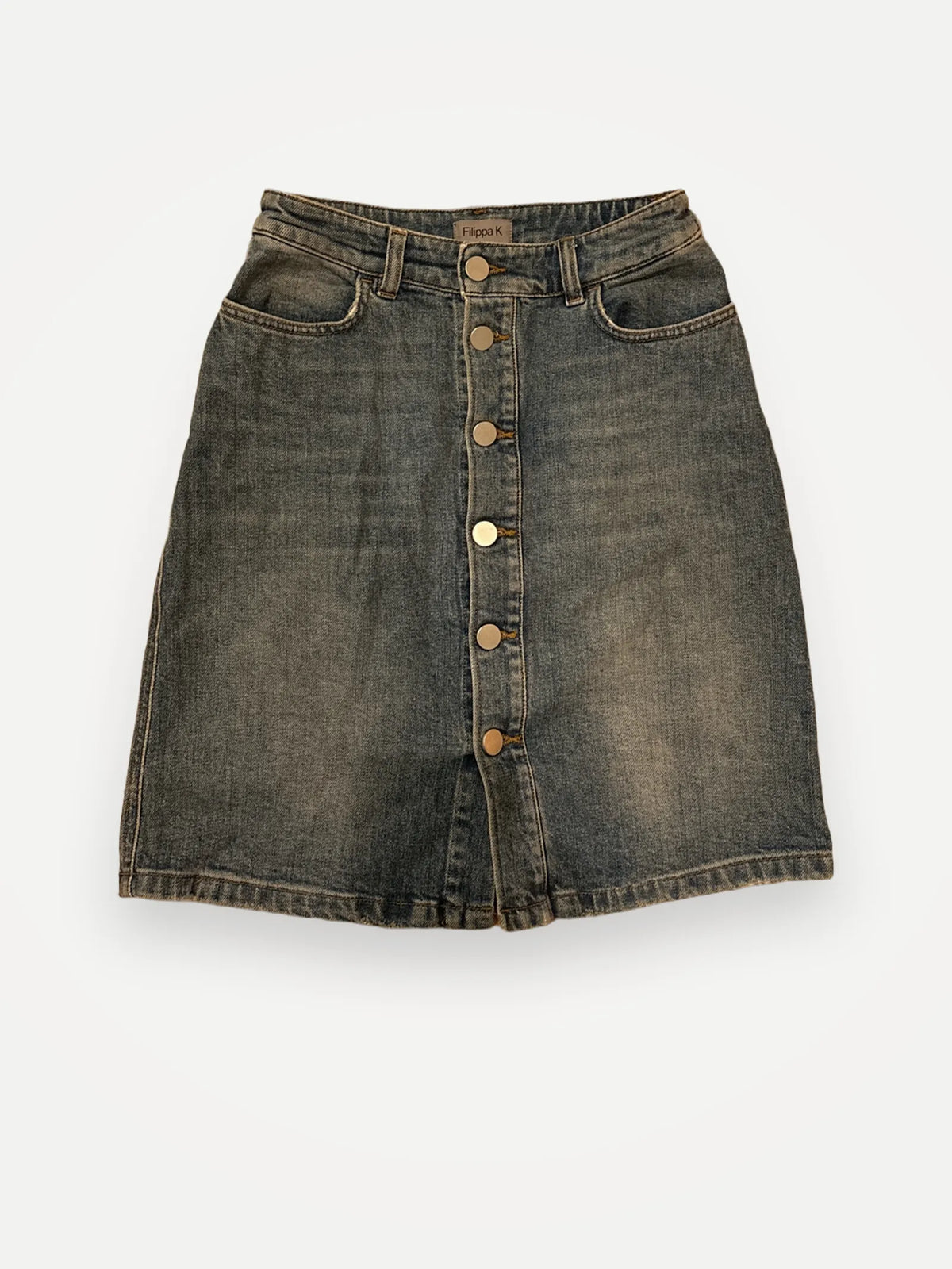 Filippa K Mid Blue Denim Vintage-kjol