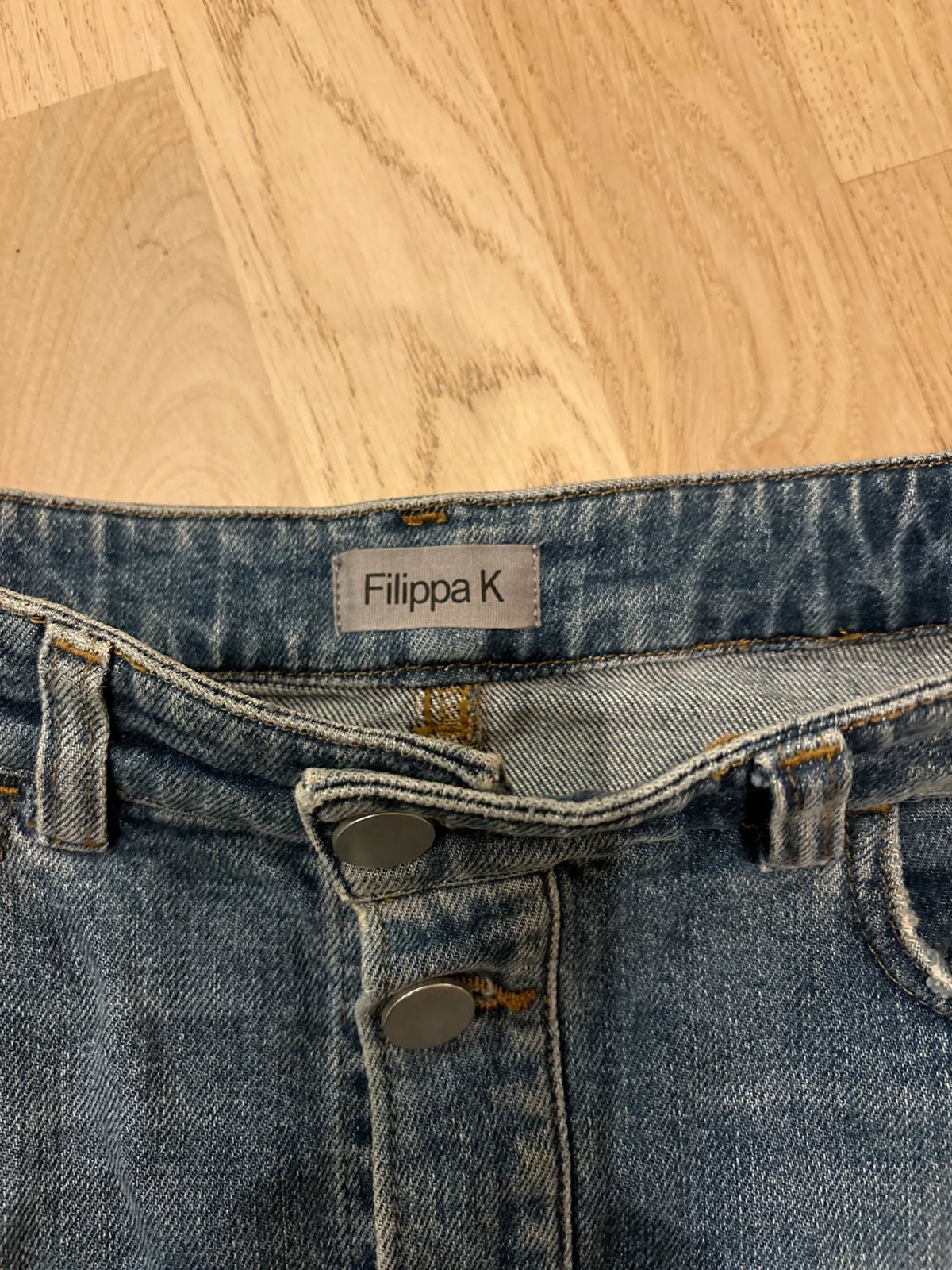 Filippa K Mid Blue Denim Vintage-kjol