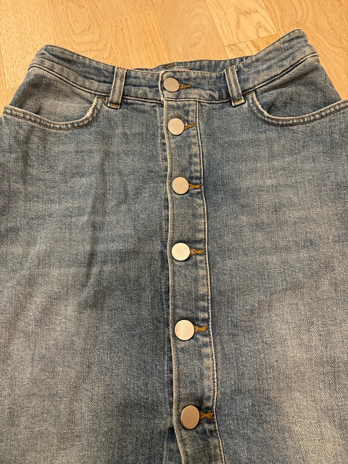 Filippa K Mid Blue Denim Vintage-kjol