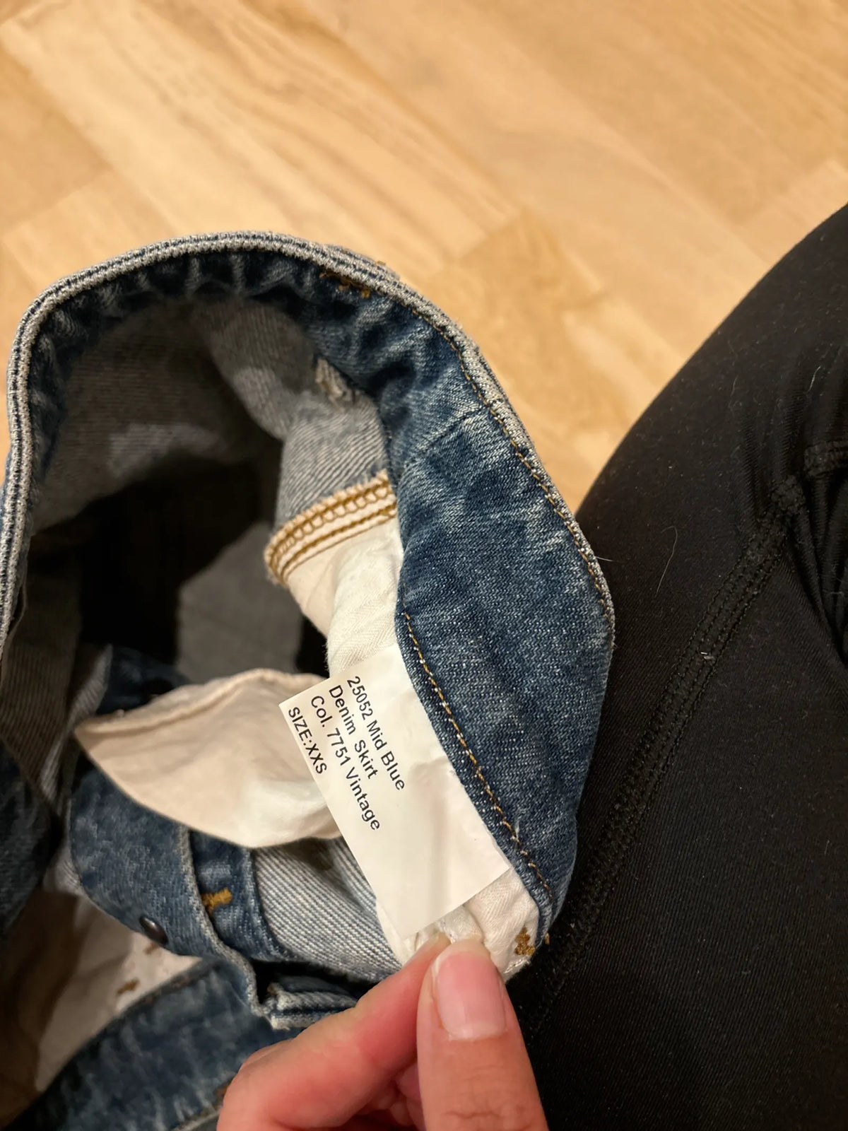 Filippa K Mid Blue Denim Vintage-kjol