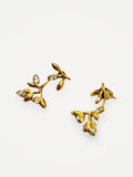Mulberry Leaf Stud Earrings-örhänge NWOT