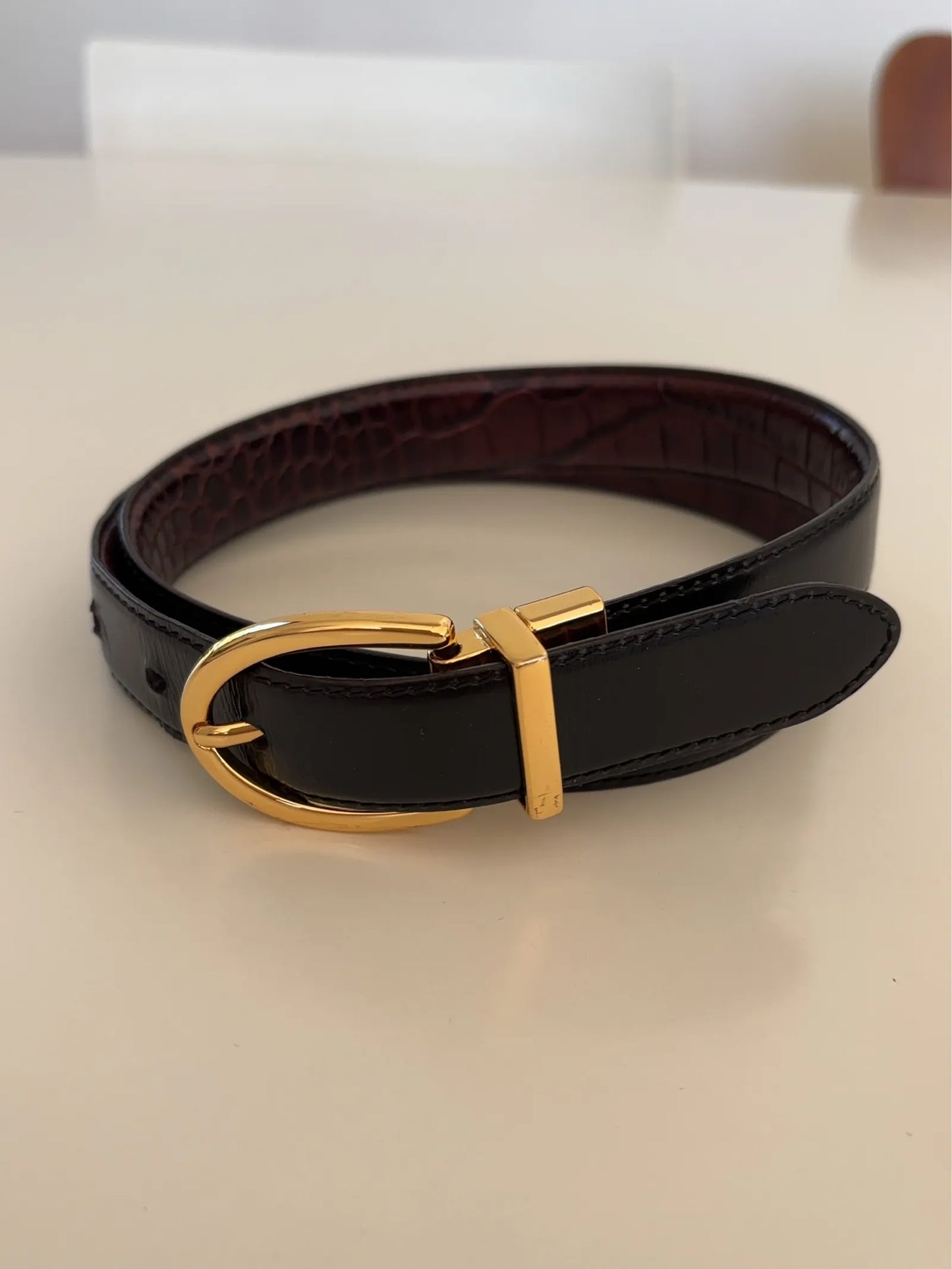 Ralph Lauren-skinnbälte