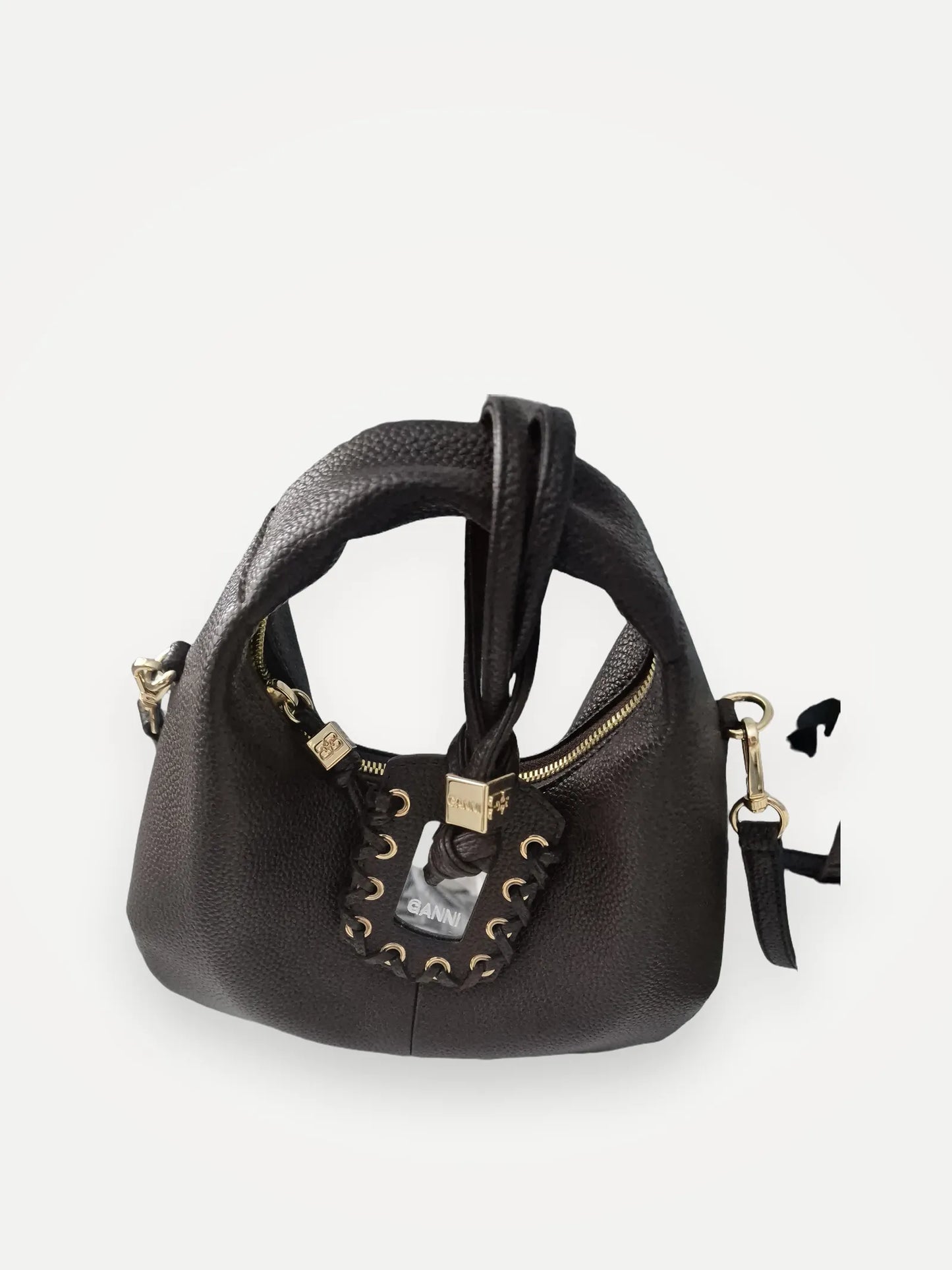 Ganni Mini Hobo-handväska