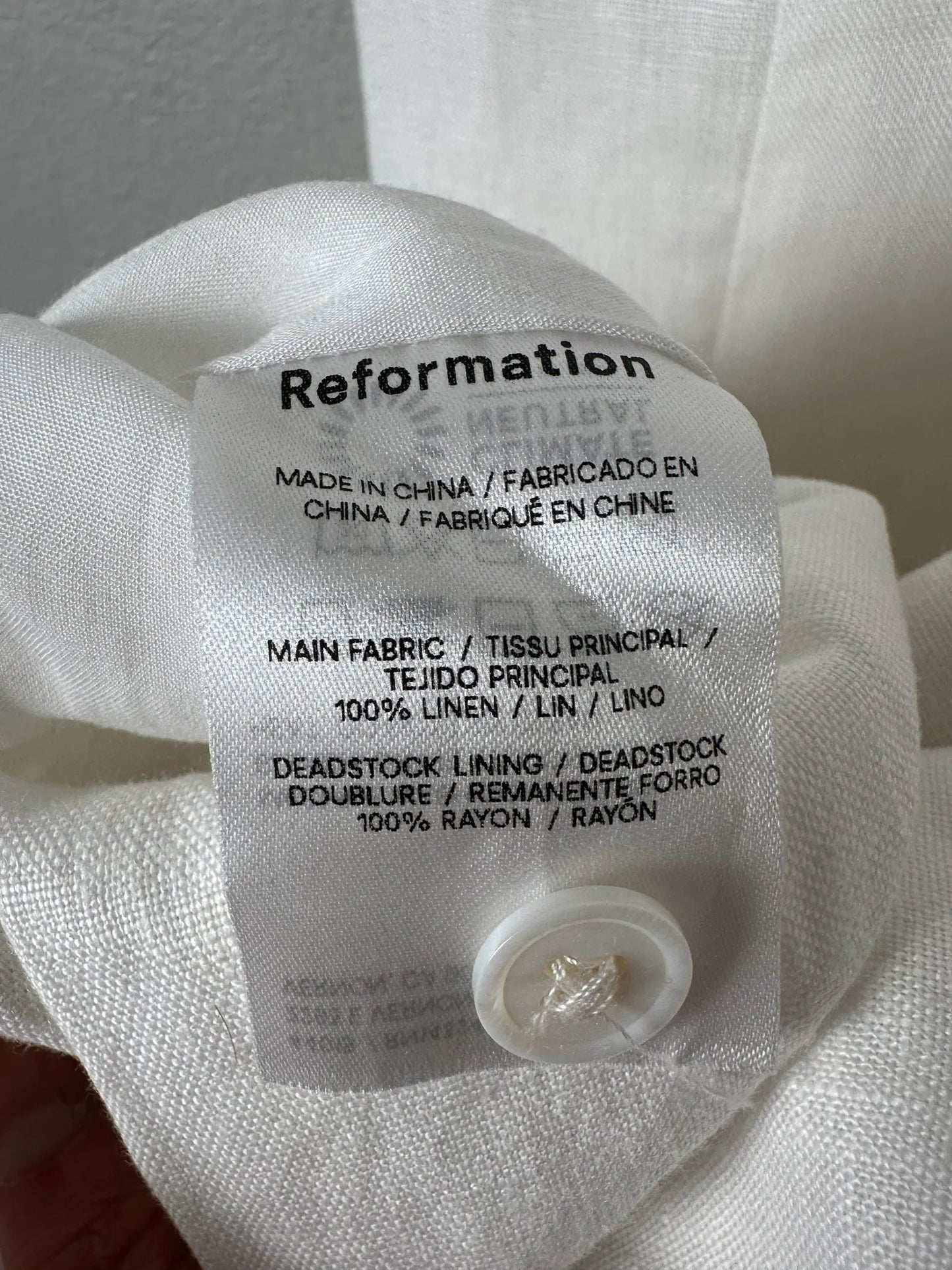 Reformation-linneklänning