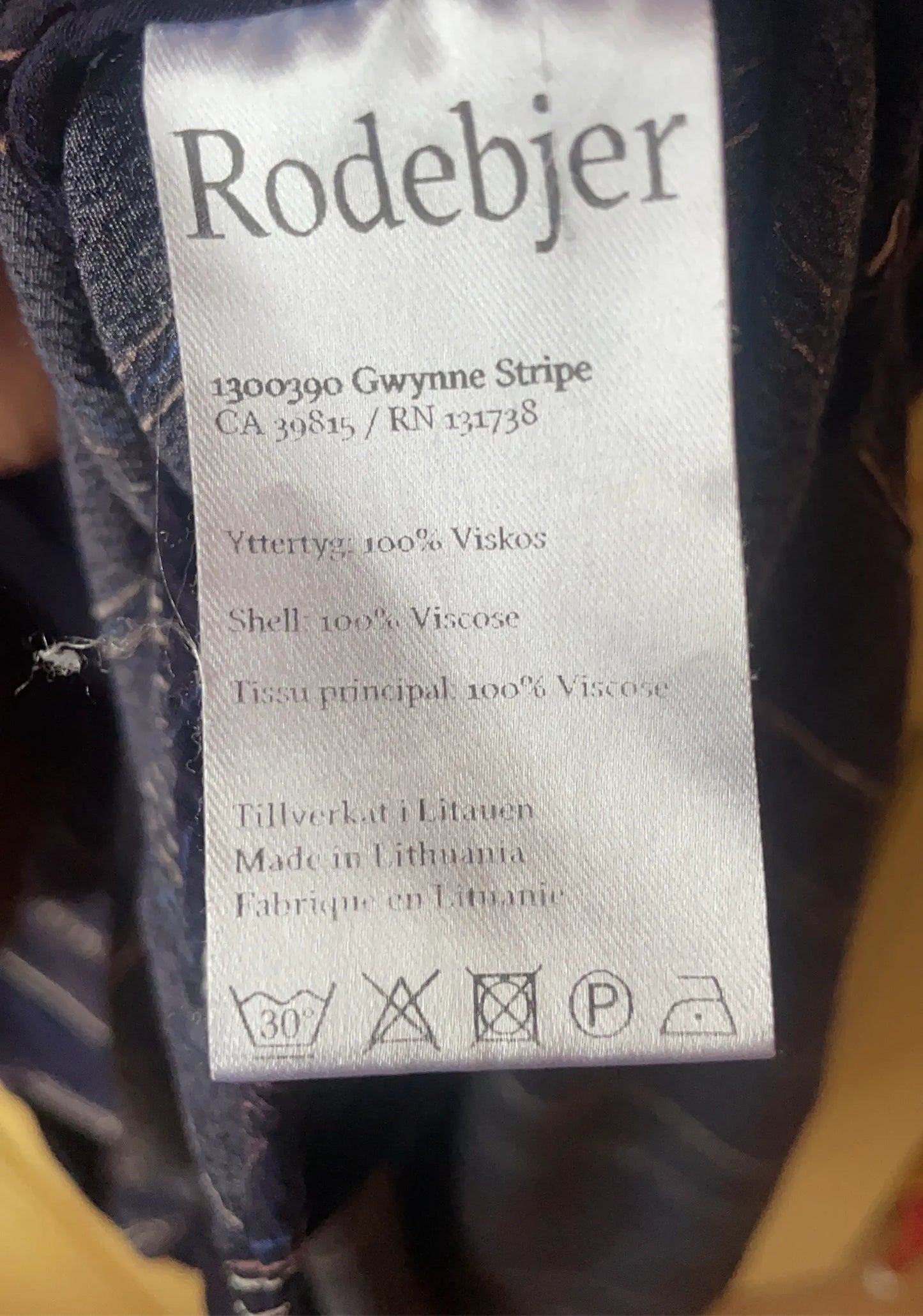 Rodebjer Gwynne Stripe-klänning