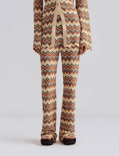 Malina Ditte Flared Knitted-byxor