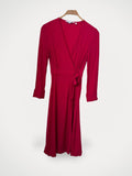 & Other Stories Red Wrap-klänning NWOT