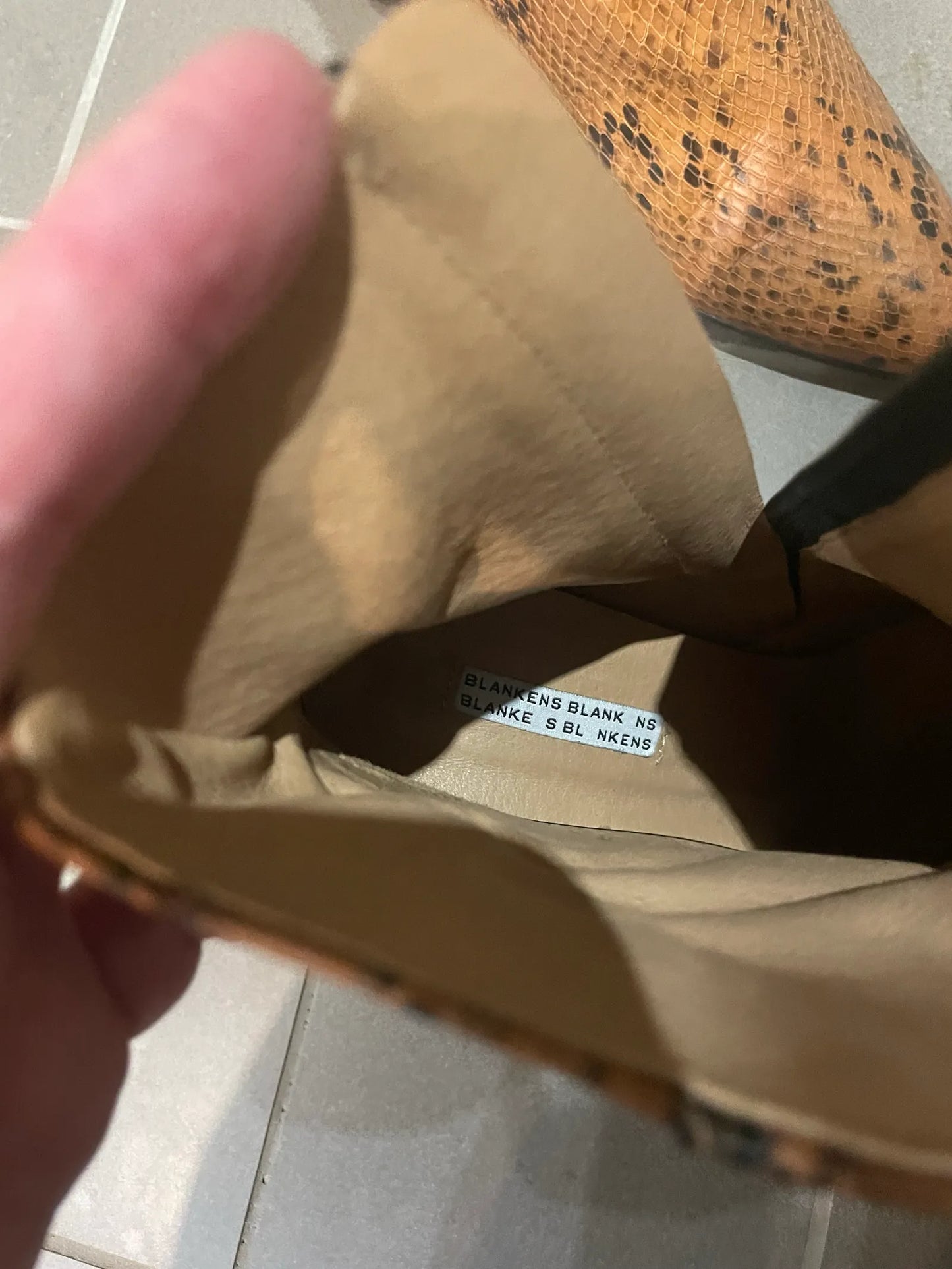 Blankens Riverside Serpent-skinnboots