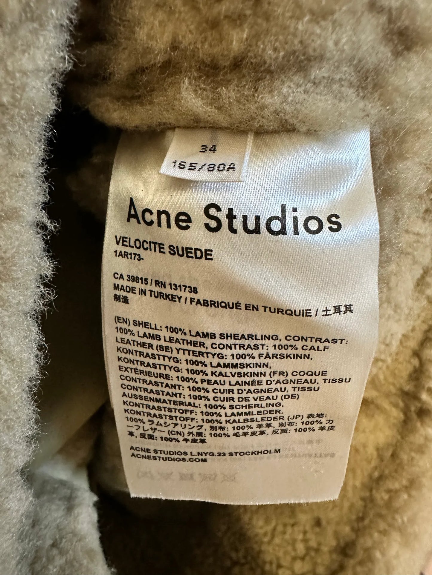 Acne Studios Velocite Jacket