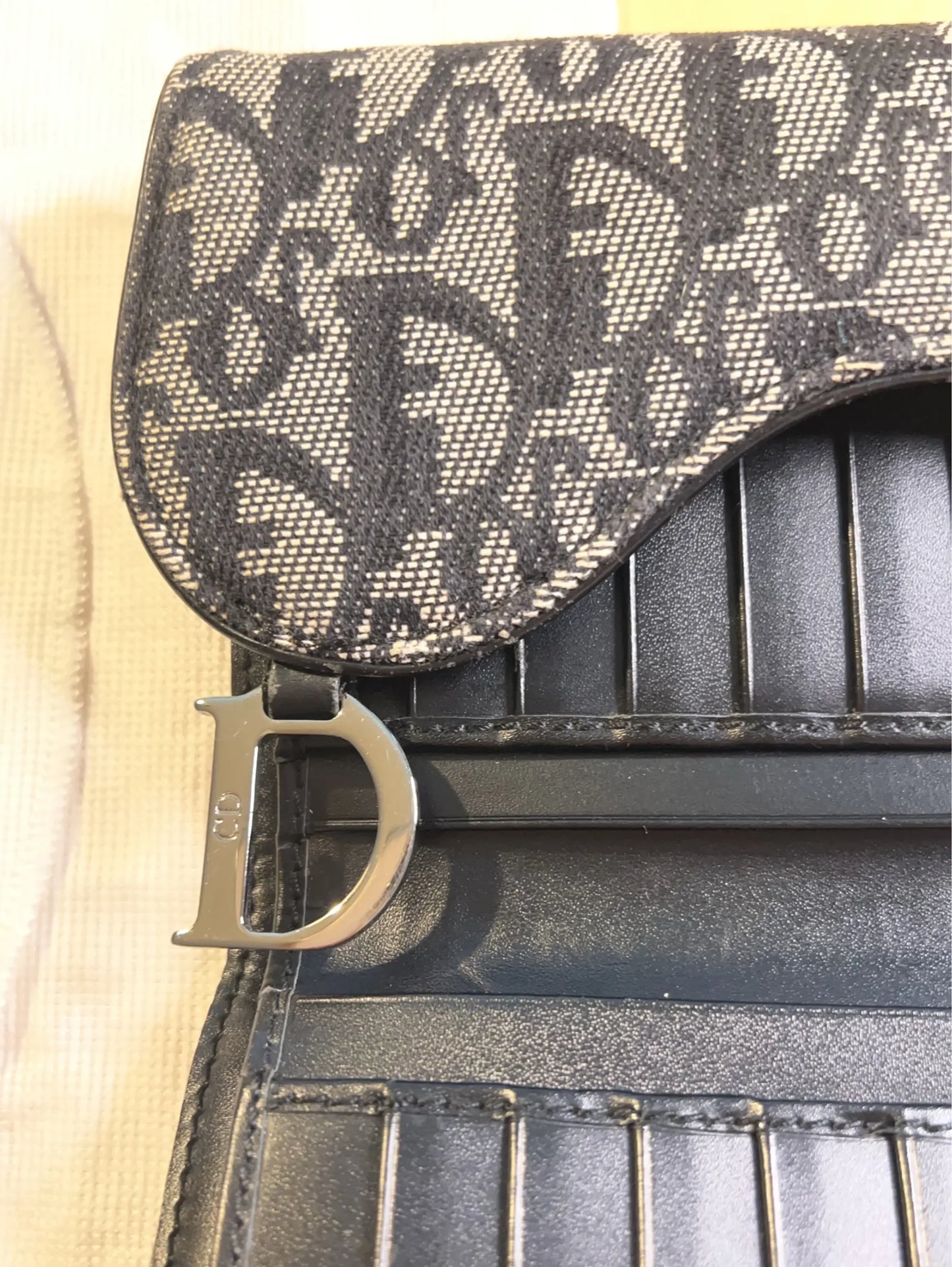 Christian Dior Saddle Long Flap Wallet Bag