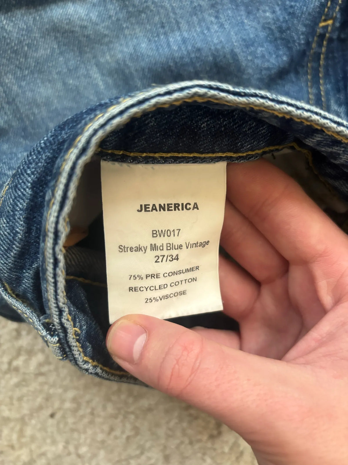 Jeanerica Belem (bw017) Unisex Jeans