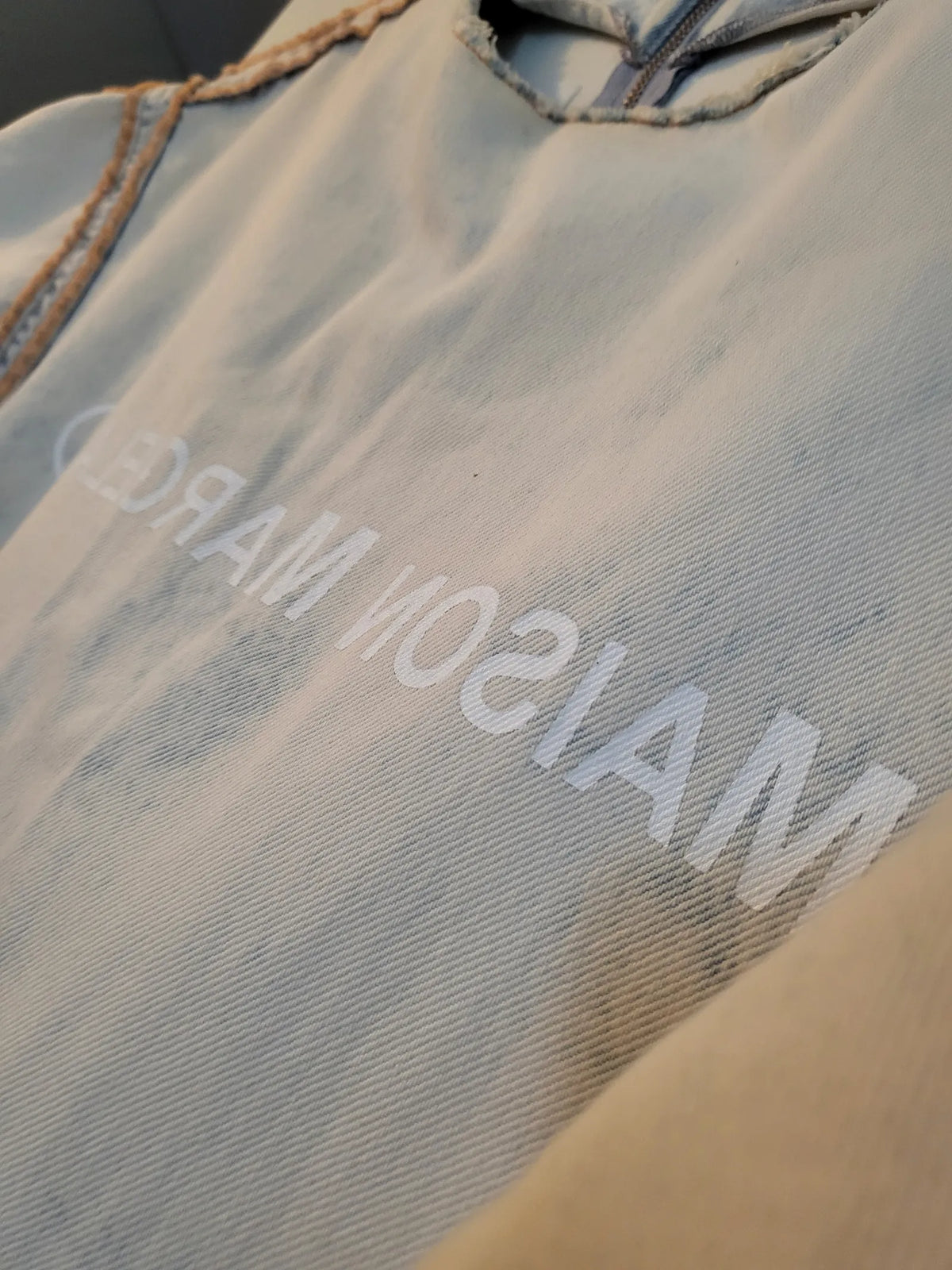 Maison Margiela Bleached Denim-klänning