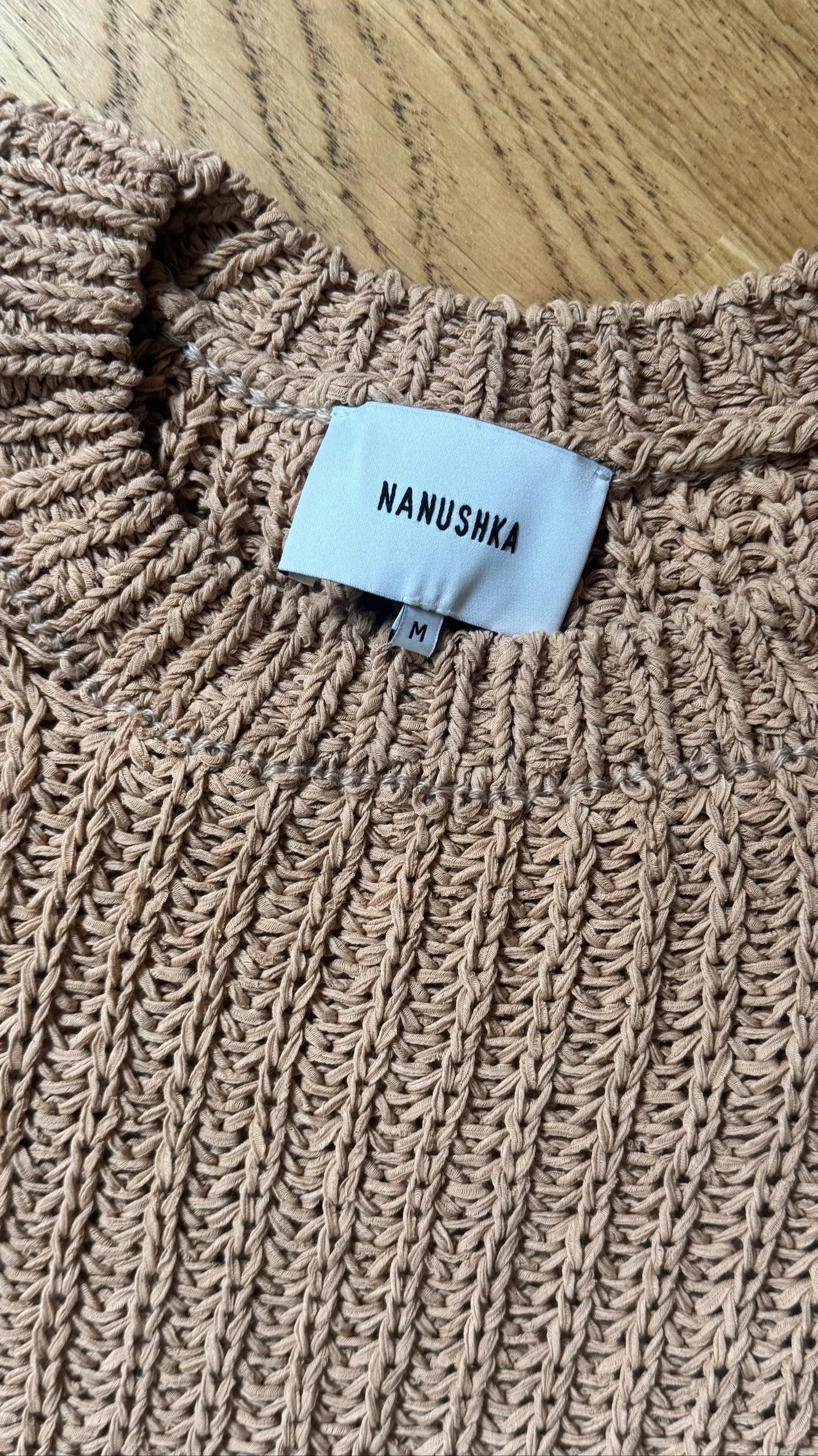 Nanushka Rodi Assymetric Cotton Knit-tröja
