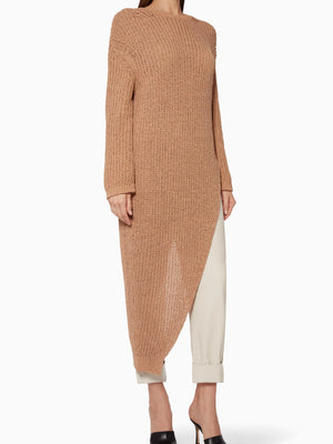 Nanushka Rodi Assymetric Cotton Knit-tröja