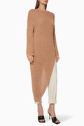 Nanushka Rodi Assymetric Cotton Knit-tröja