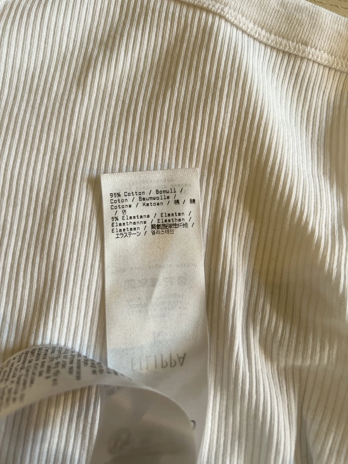 Filippa K Fine Rib Singlet-linne NWOT