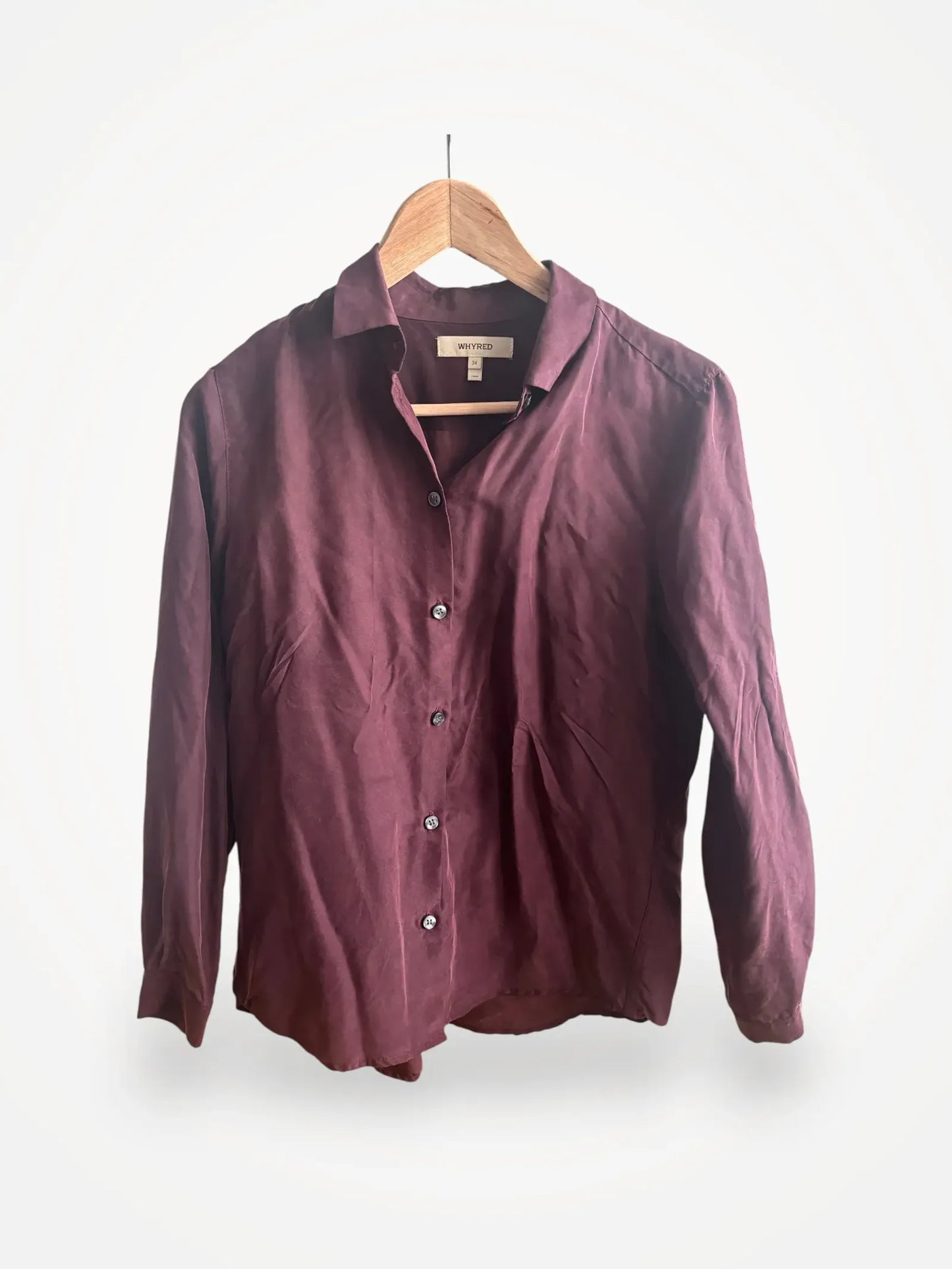 Whyred Karolina Washed Silk Blouse