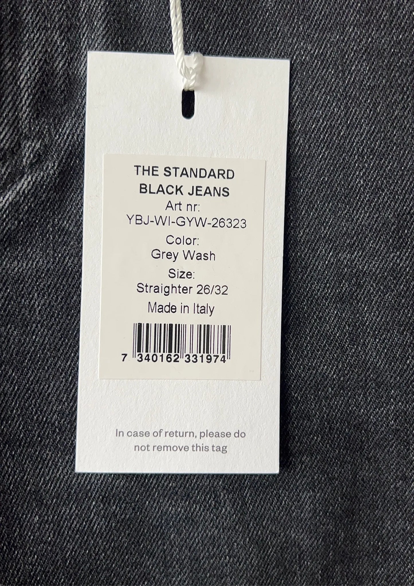 Asket The Standard black-jeans NWT
