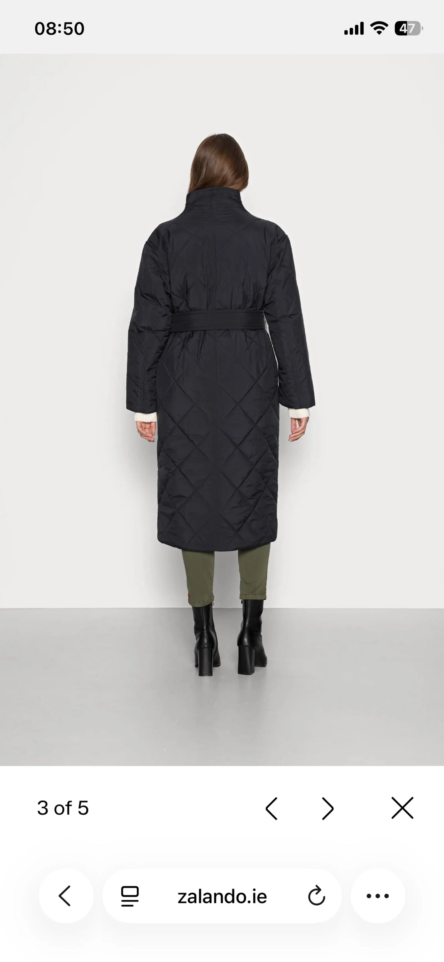 Arket Belted Puffer Coat-kappa