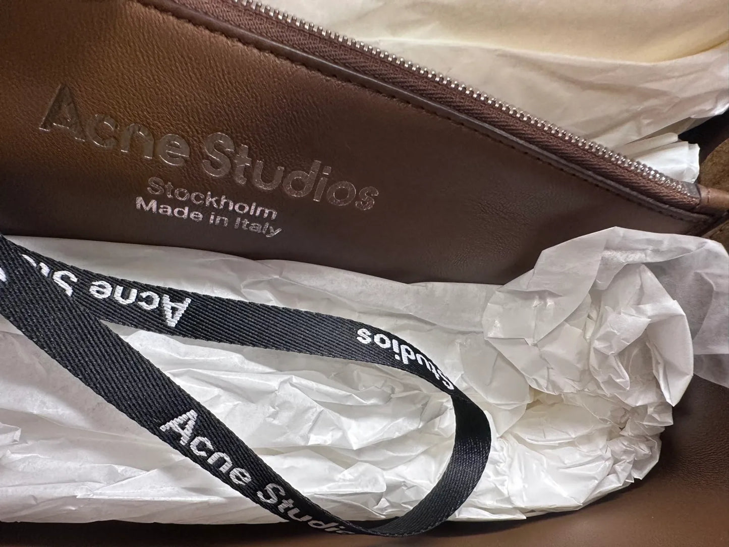 Acne Studios Musubi tote-skinnhandväska NWT