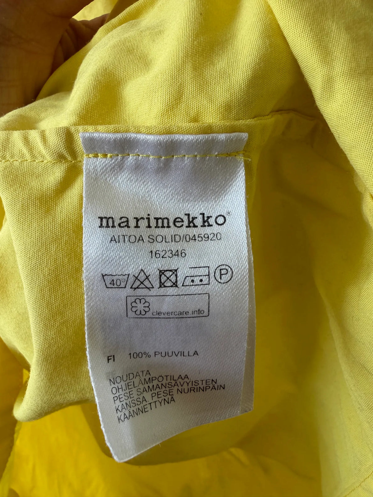 Marimekko Aitoa Solid Blouse