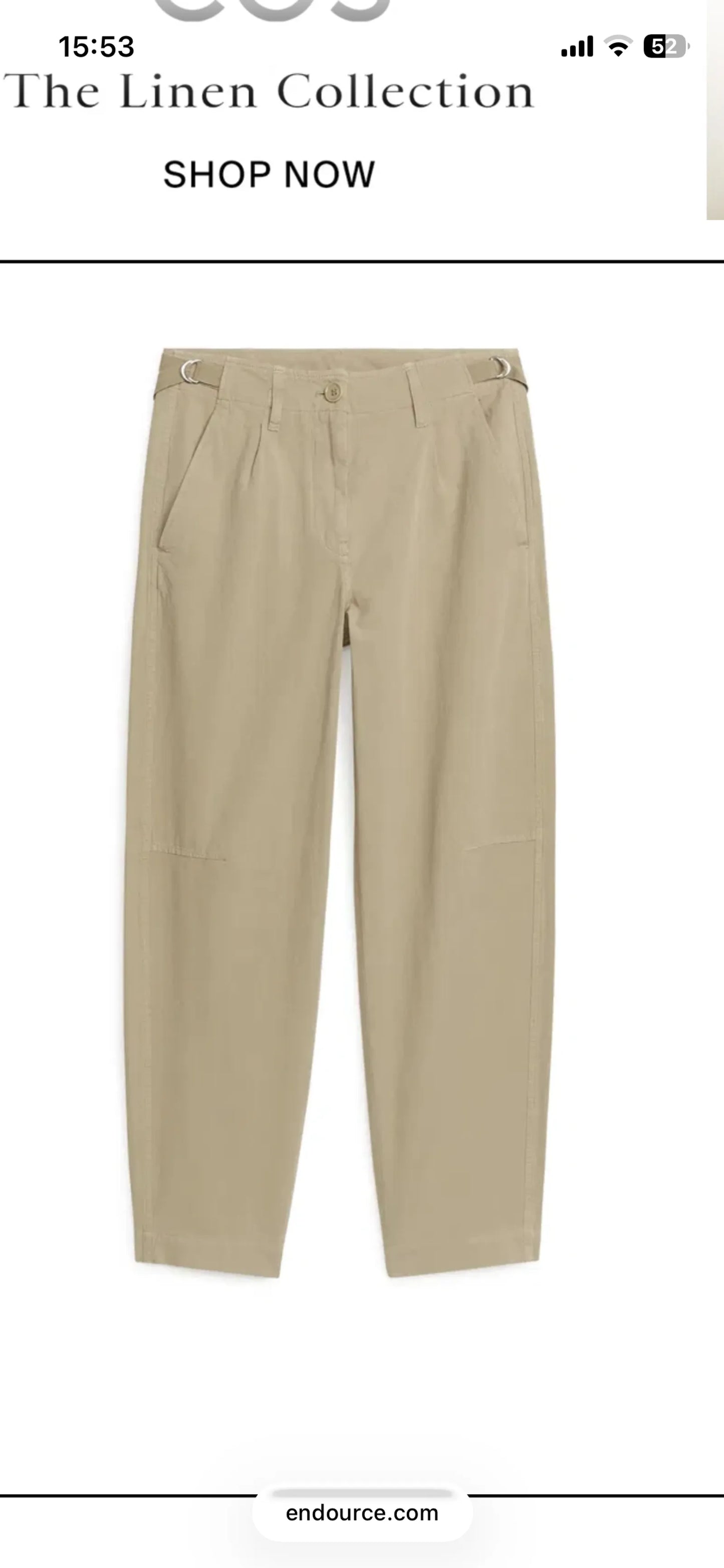 Arket Barrel Leg-chinos