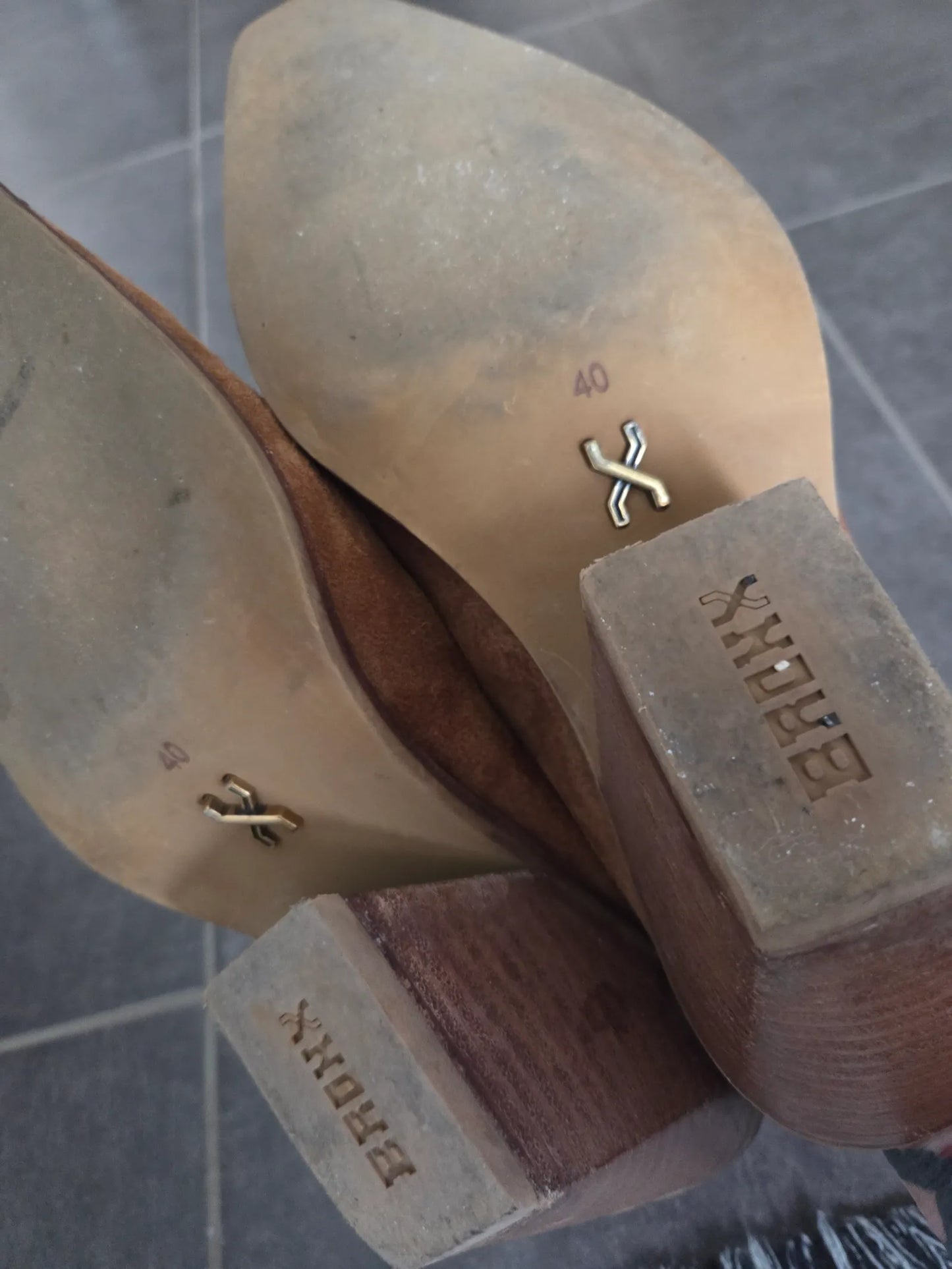 Bronx Low Kole Western Mule-klackar
