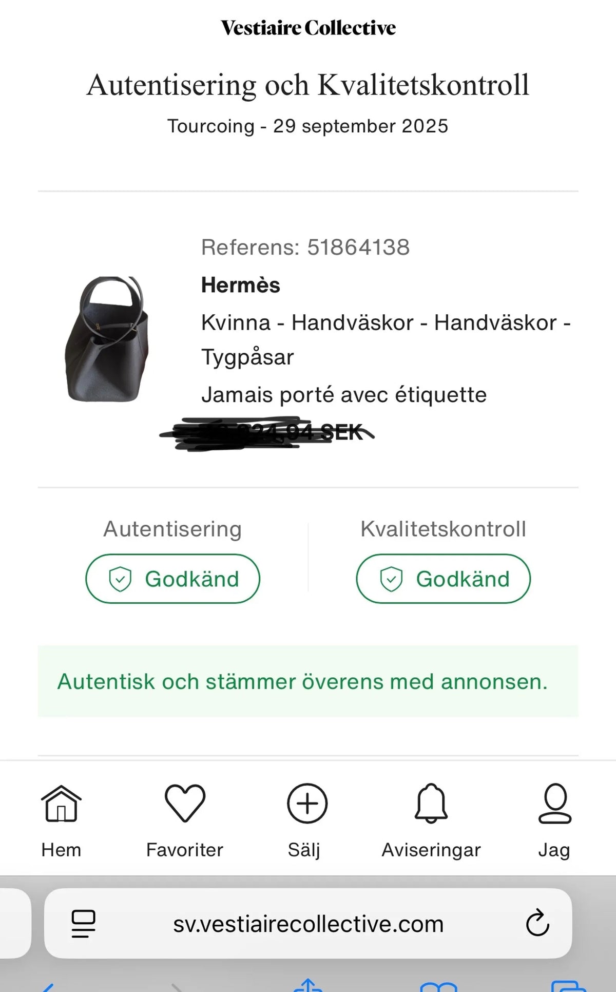 Hermès Picotin 22-skinnhandväska NWT