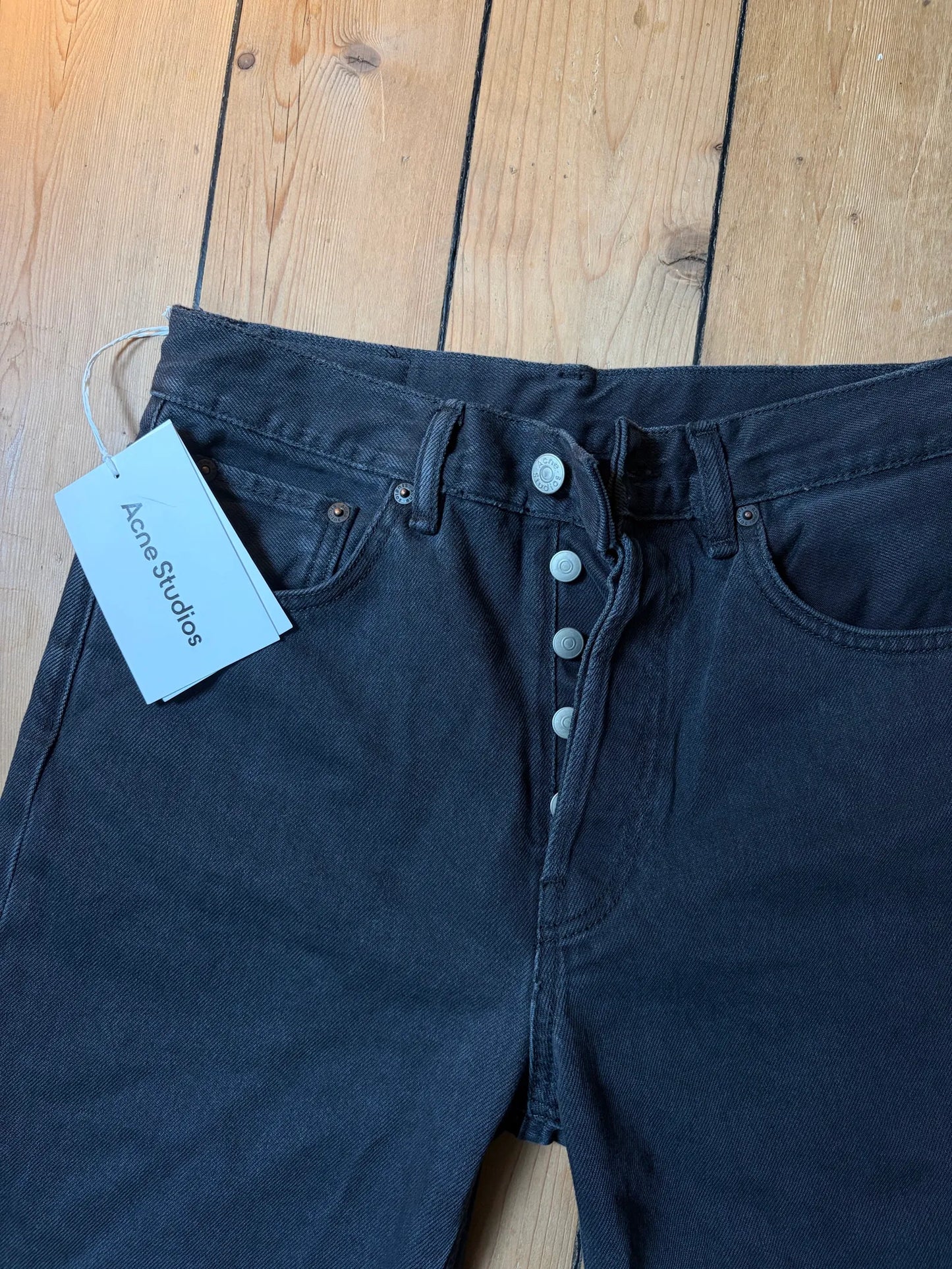 Acne Studios 2021f Faded Black Jeans