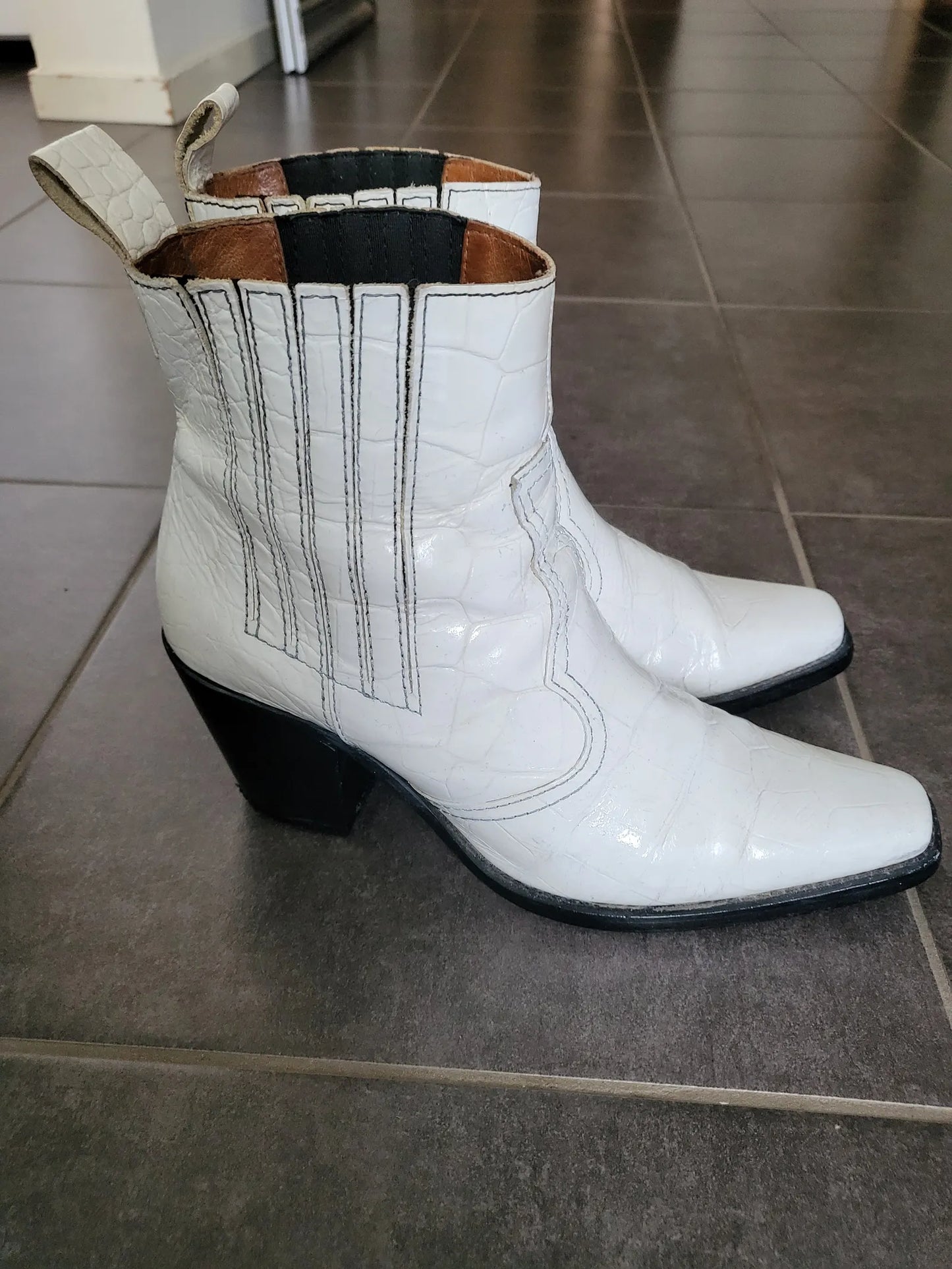 Ganni Callie Western-skinnboots