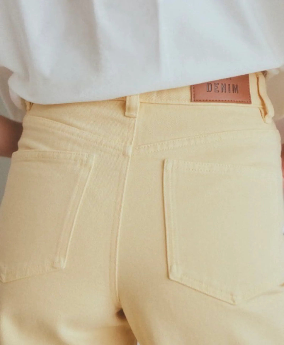 Sézane The Wide Leg - Flax Yellow-jeans NWT