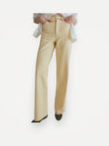 Sézane The Wide Leg - Flax Yellow-jeans NWT