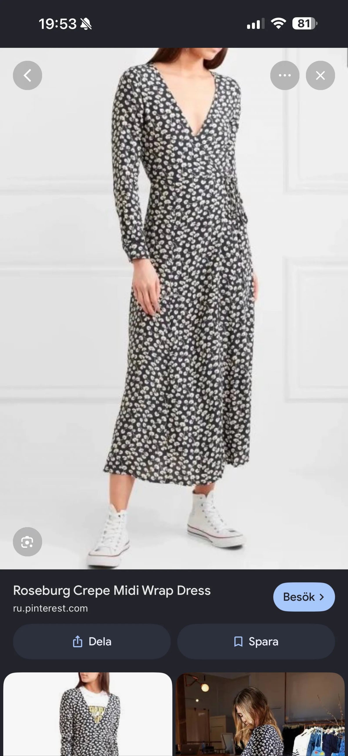 Ganni Roseberg Crepe Dress