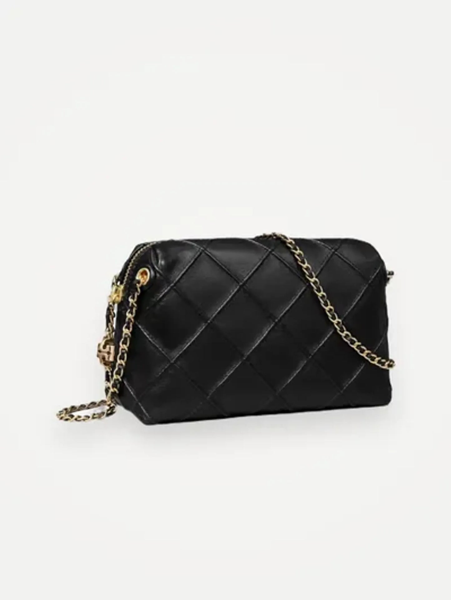 Tory Burch Fleming Soft Svart-skinnaxelremsväska NWOT