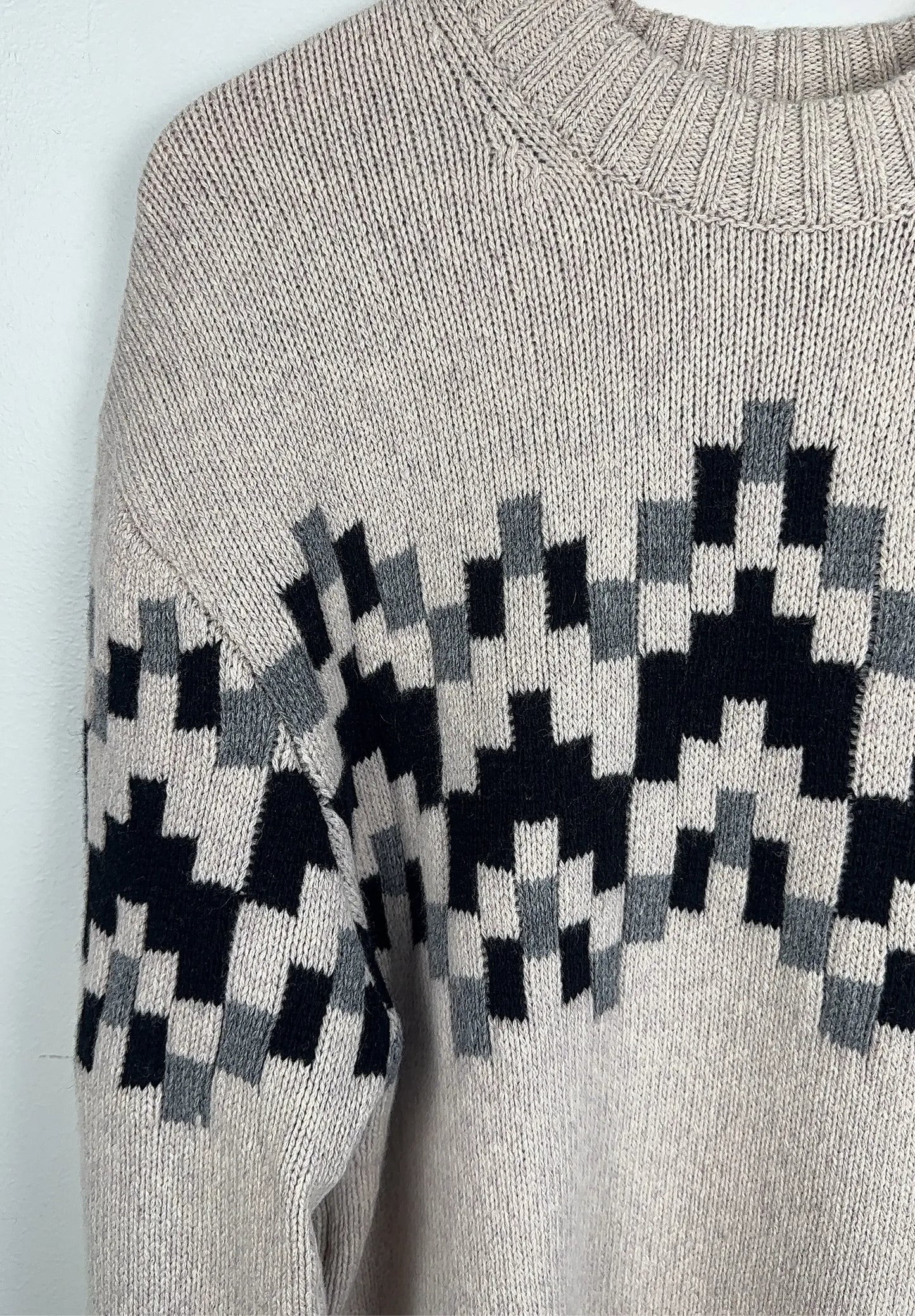 J.Lindeberg Faris Fair Isle Knit-ulltröja