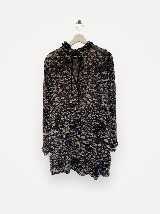 Ganni Printed Georgette-klänning