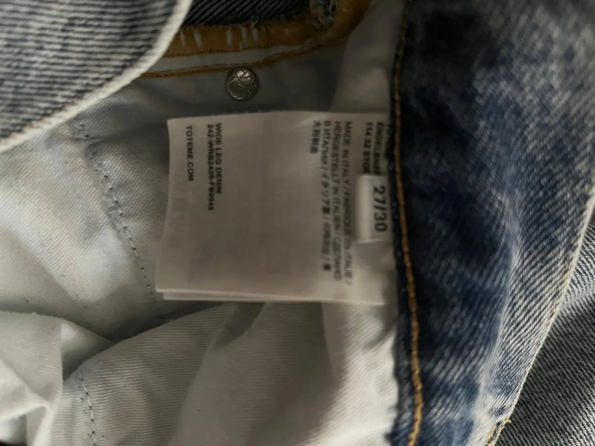Toteme Wide Leg Denim Jeans