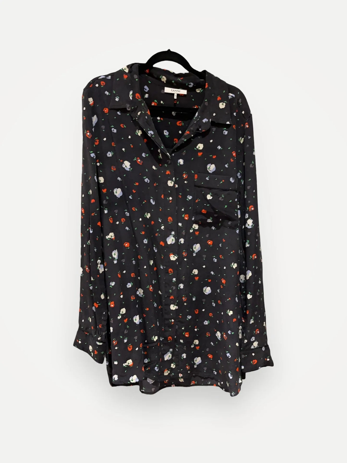 Ganni Notana Silk Shirt