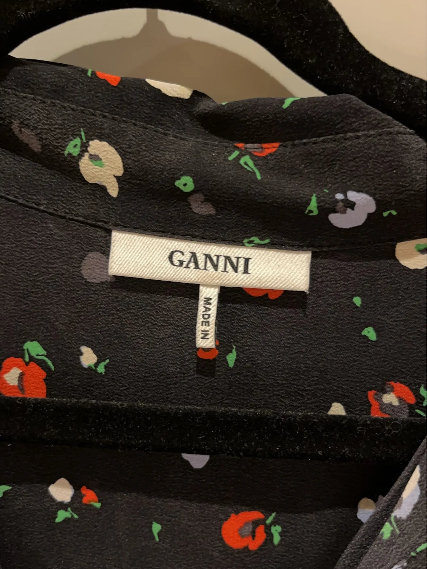 Ganni Notana Silk Shirt