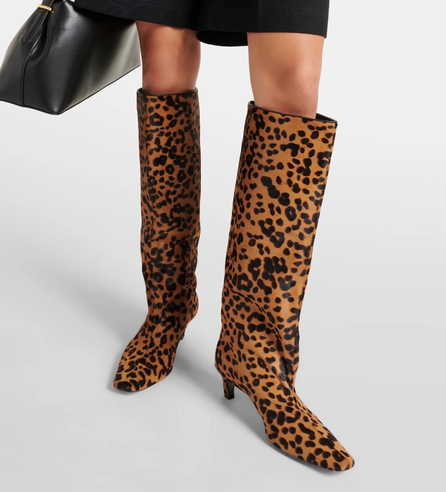 Toteme Wide Shaft Calf Hair Knee-high Boots