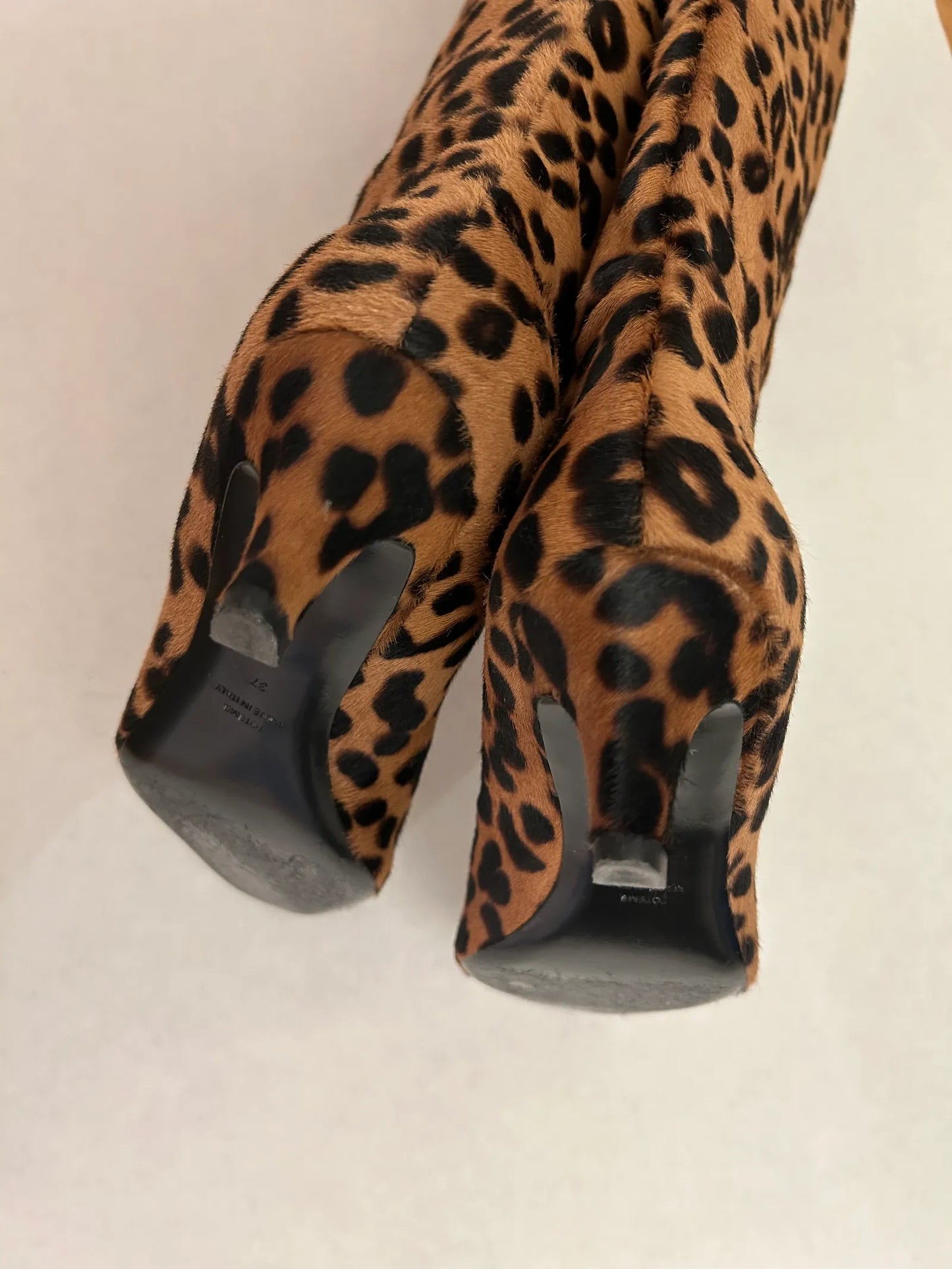 Toteme Wide Shaft Calf Hair Knee-high Boots